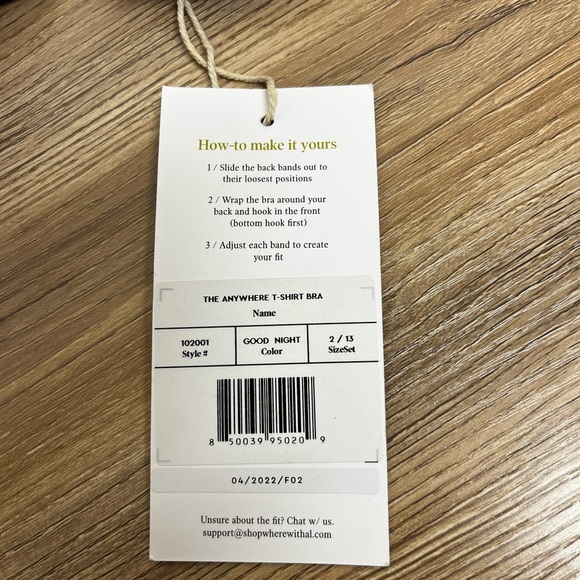 NWT Wherew/thal The Anywhere T-Shirt Bra 2/13 aka 34G/36F/38DD - Picture 7 of 12